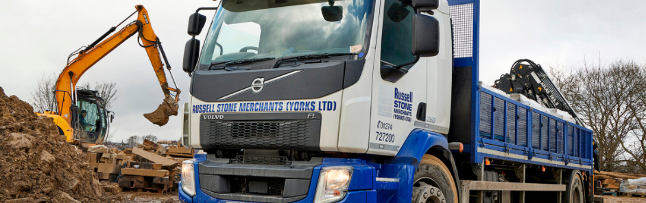 New FL rigid is the first Volvo to land at Russell Stone Merchants
