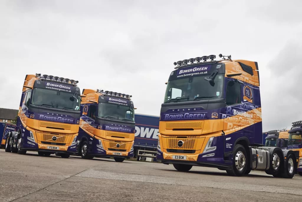 Bower Green refreshes its fleet with striking new Volvo FH Aeros