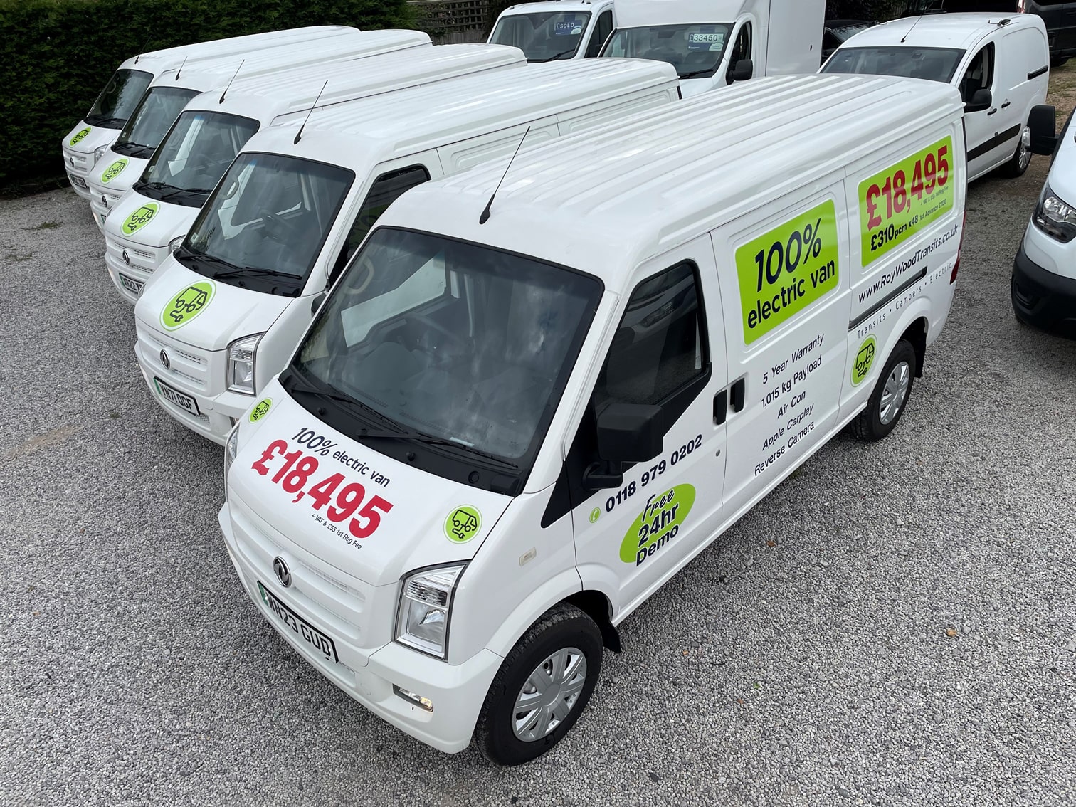 Switch to a NEW 100% Electric van, in stock NOW!