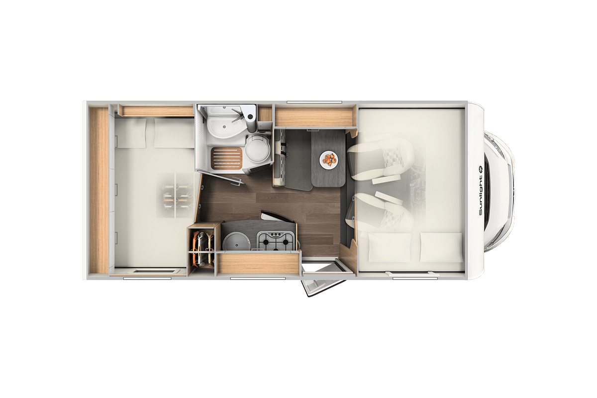 A60 Floor Layout - Cara Motorhomes