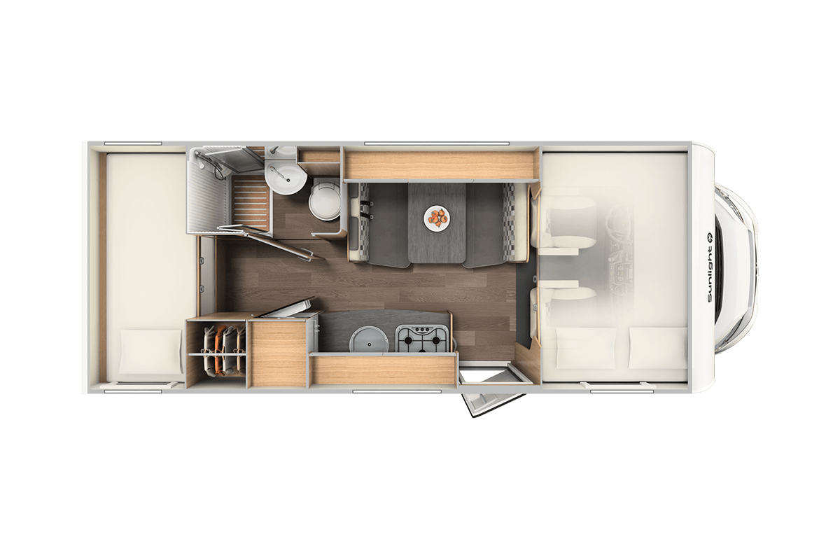 A68 Floor Layout - Cara Motorhomes
