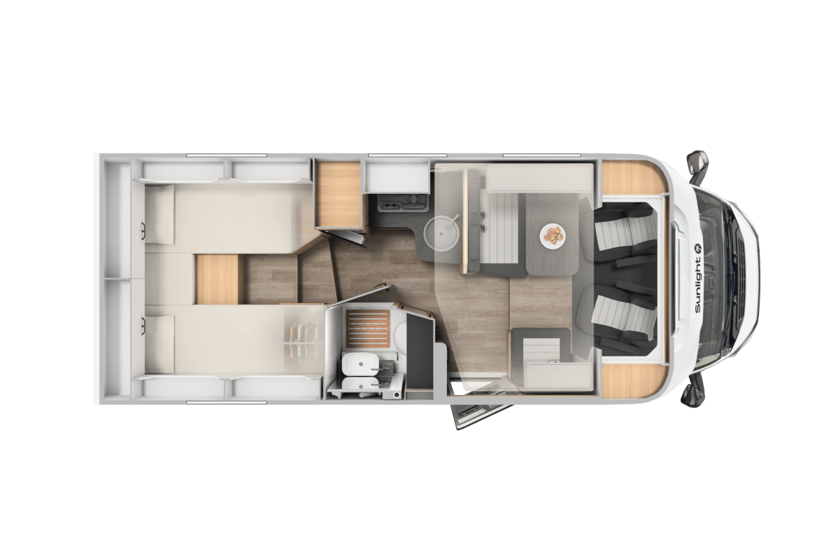 Sunlight T 66 S Floor Plan 1200 800 - Cara Motorhomes