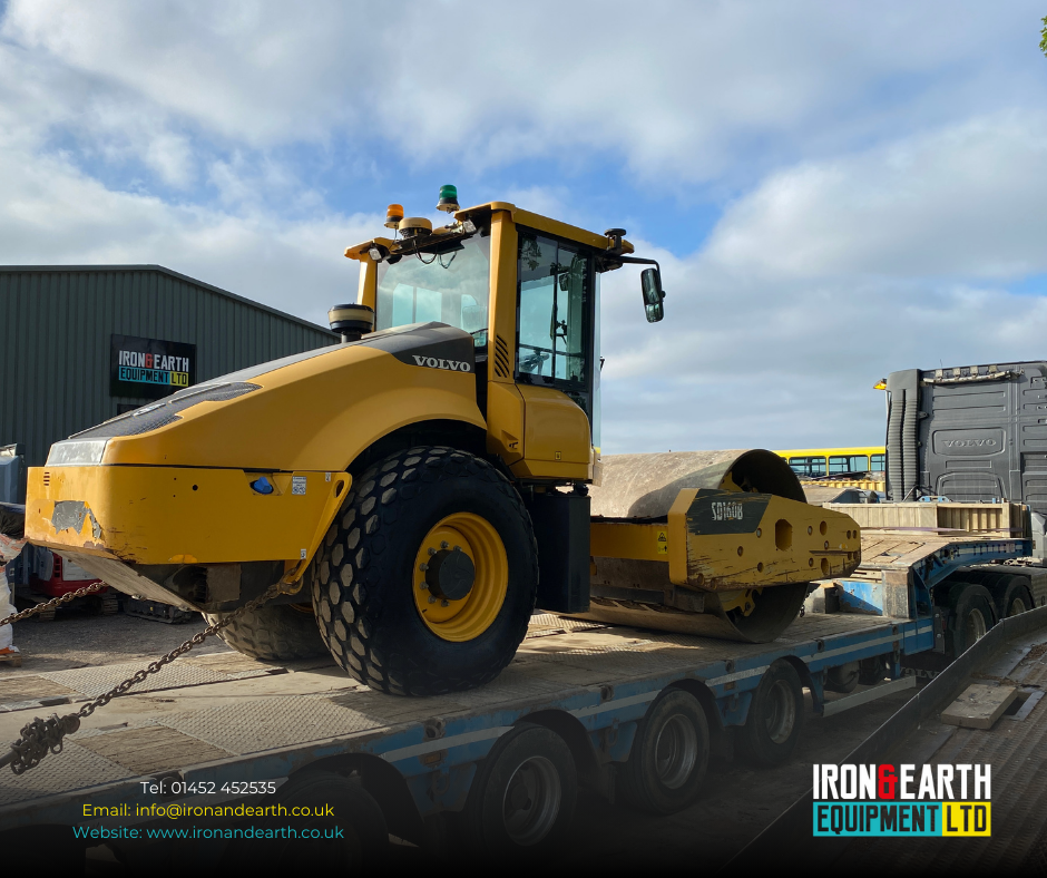 Used Roller loaded onto Lorry. Iron & Earth Equipment Ltd