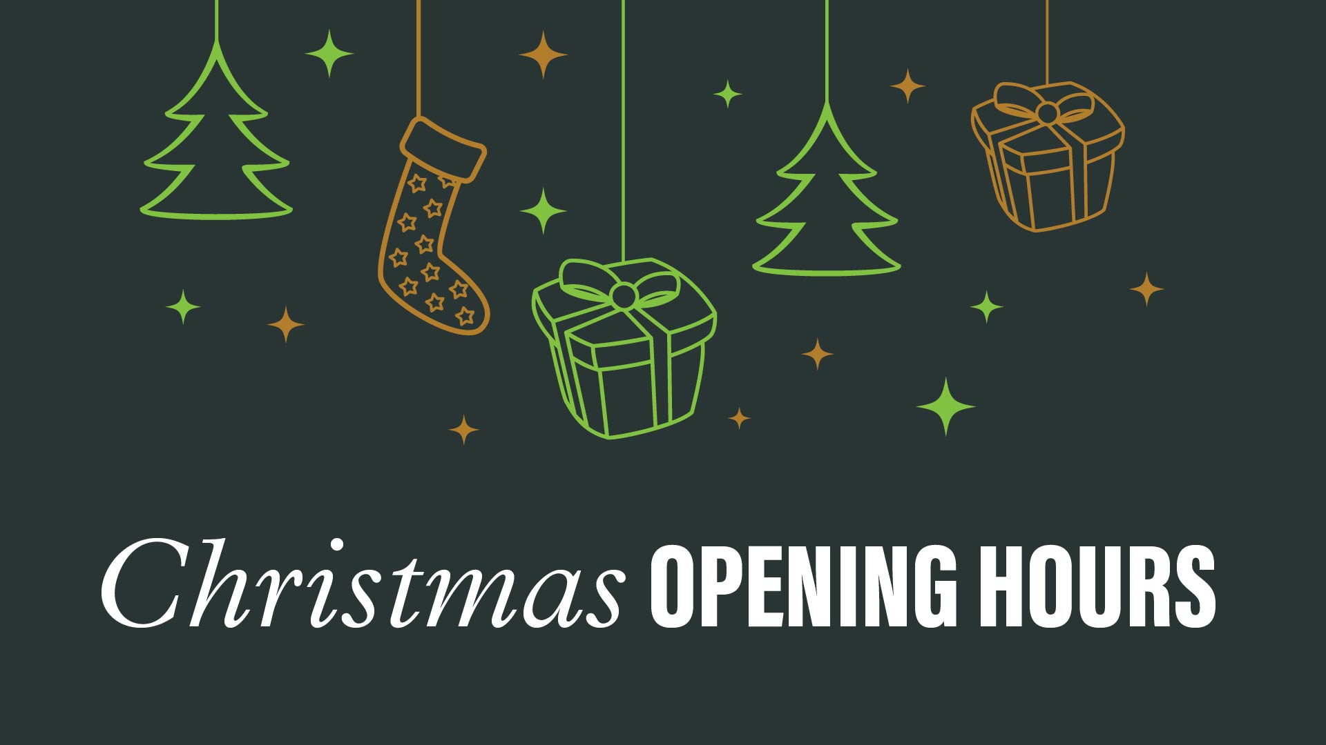 Christmas Opening Hours