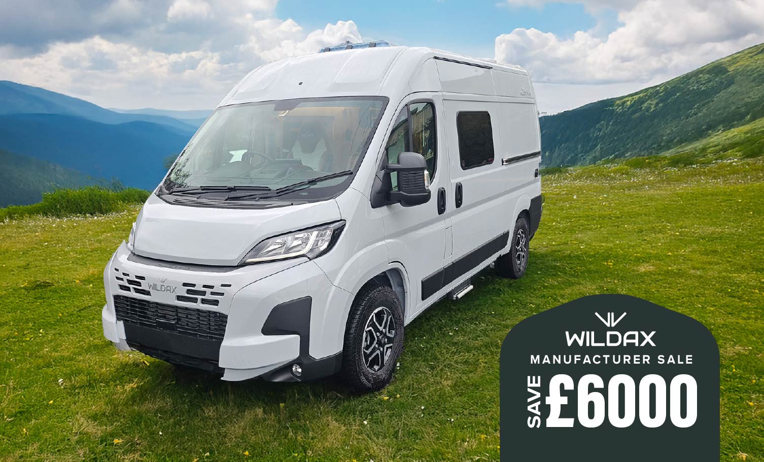Save Over £6,000 on a Brand New 2025 Wildax Motorhome at Geoff Cox Leisure