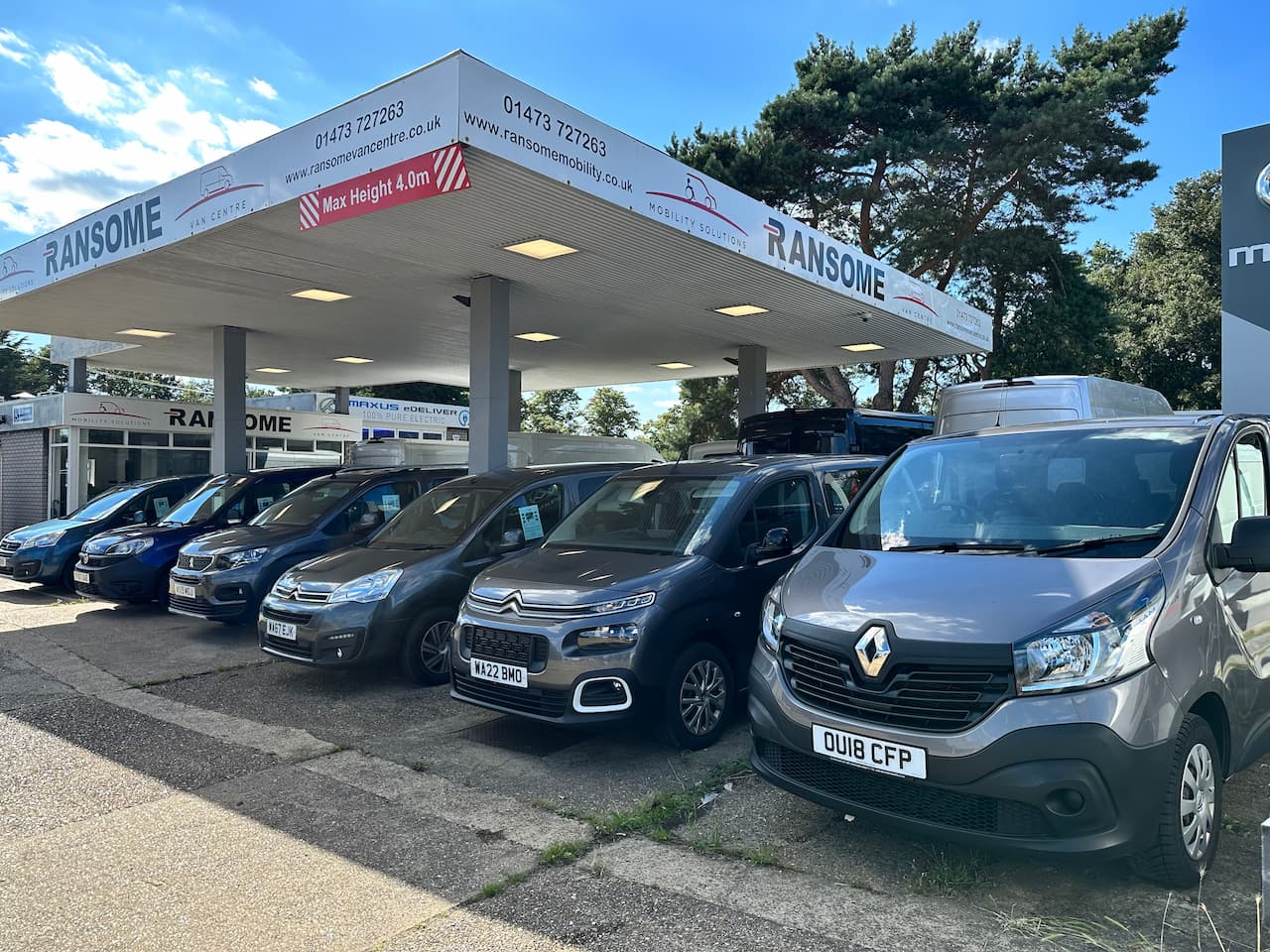 Ransome Mobility in East Anglia showing wheelchair accessible vehicles for sale and hire in East Anglia