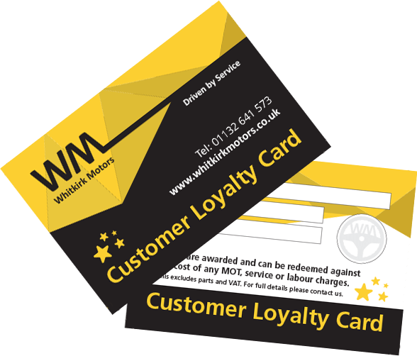 Loyalty Card Updated Phone Number - New Whitkirk Motors Ltd