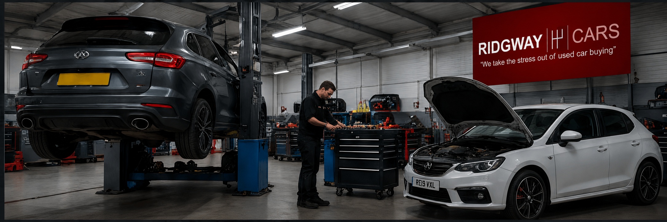 Page 2 Servicing Workshop Image Strip Updated Logo - Ridgway Cars