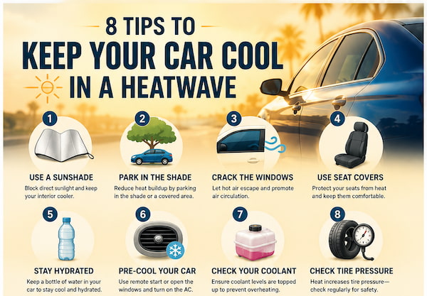 Keep your car cool in a heatwave