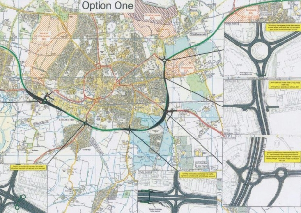All 7 Route Maps For Chichester Bypass Revealed – Harbour Cars