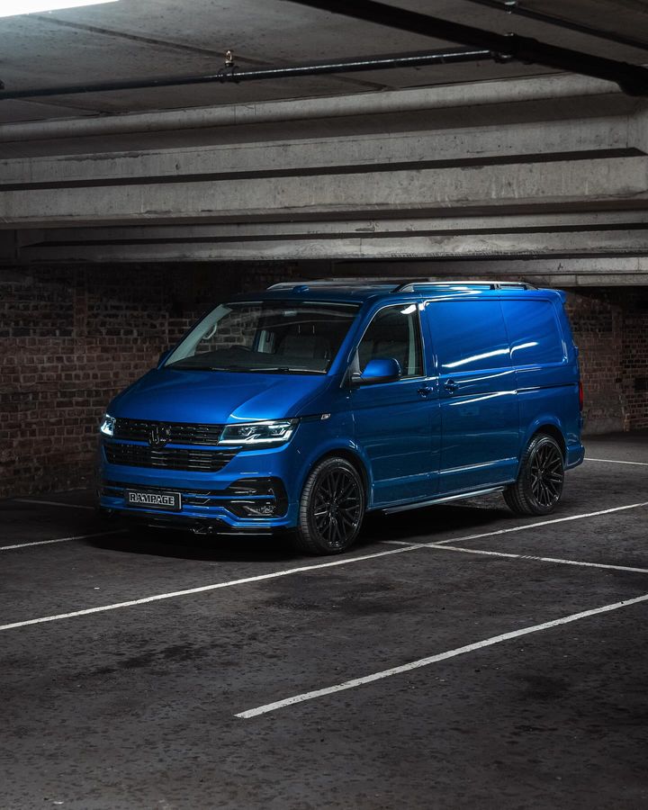 Blue Van Side - Rampage Vehicles