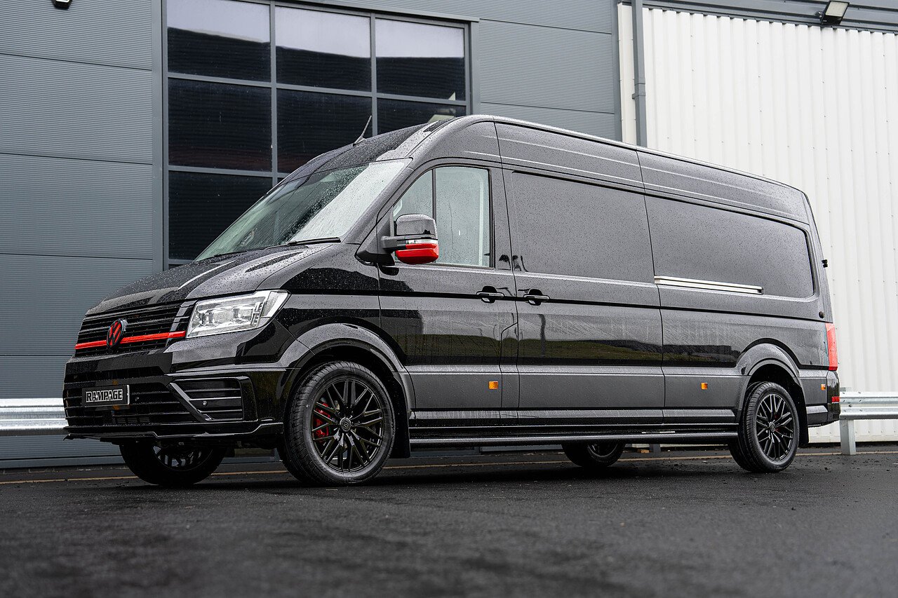 Vw Crafter Lwb Black And Red - Rampage Vehicles