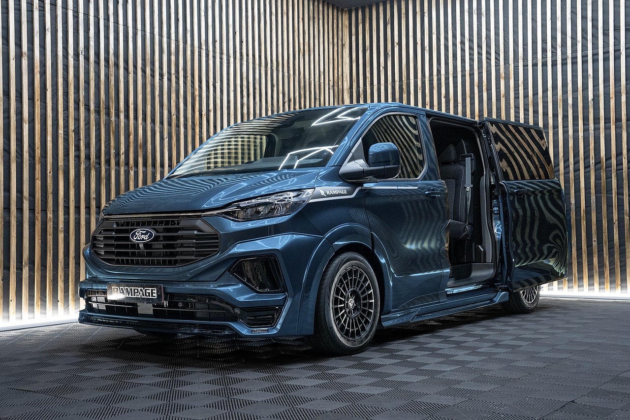 Ford Transit Custom Double Cab Chrome Blue - Rampage Vehicles