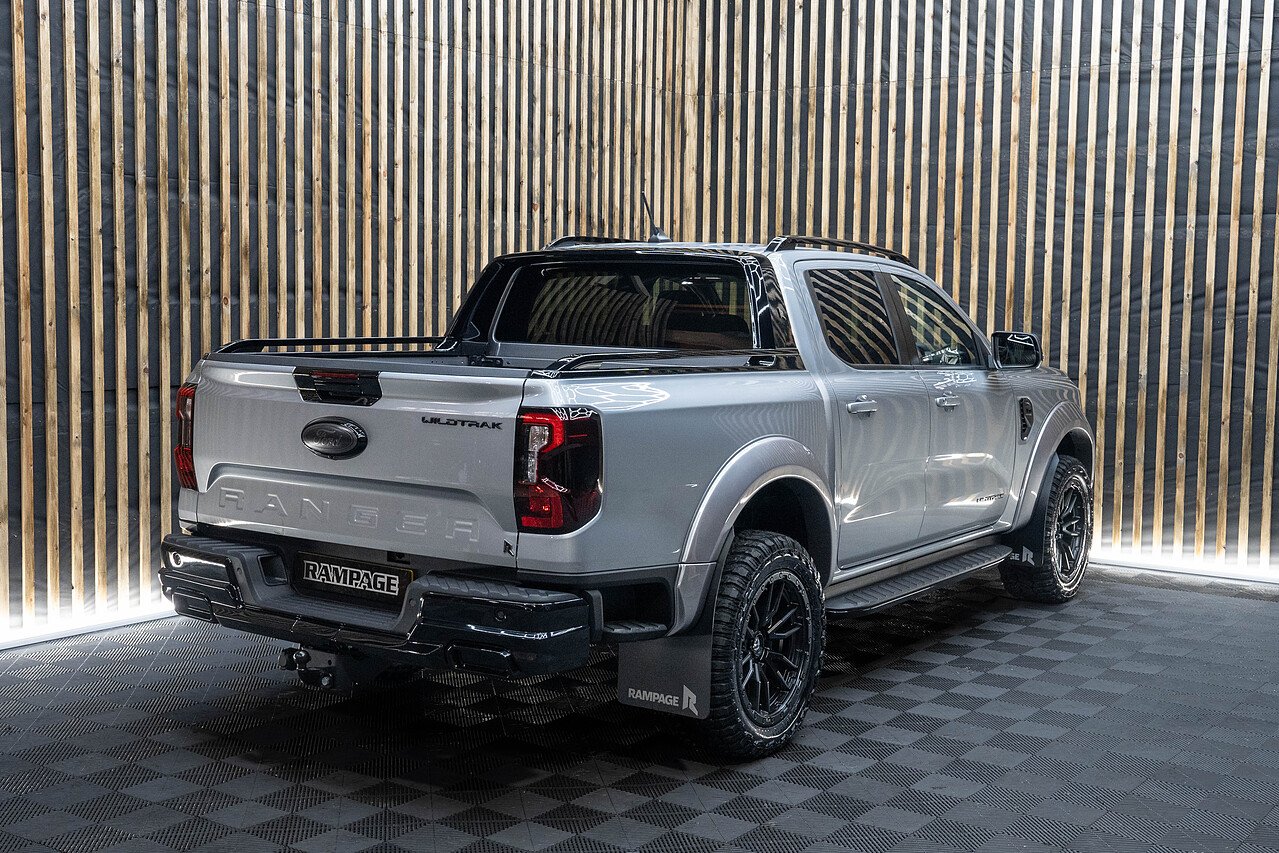 Ford Ranger Wildtrak 3.0 Litre Silver Rear View