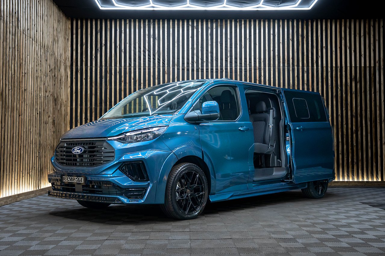 New Transit Custom Aqua Blue - Rampage Vehicles