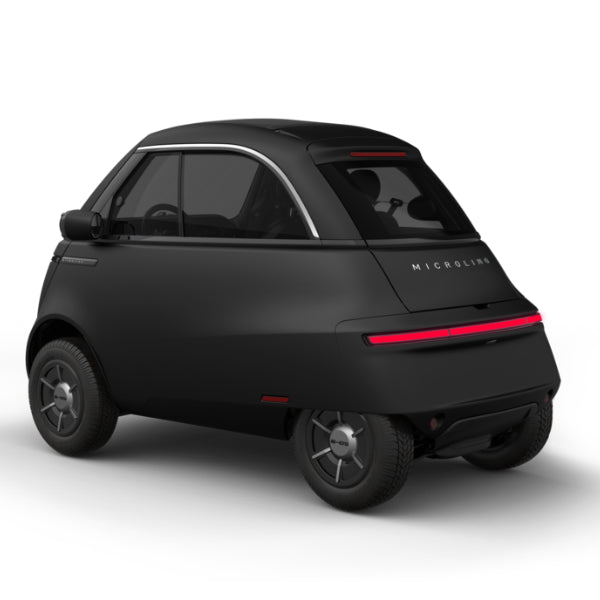 Microlino Competizione Barcelona Blue Matt Rear Right 3q 200 - Central GB Ltd