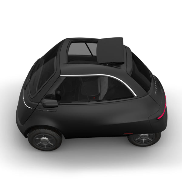 Microlino Competizione Barcelona Blue Matt Sunroof 2000x - Central GB Ltd