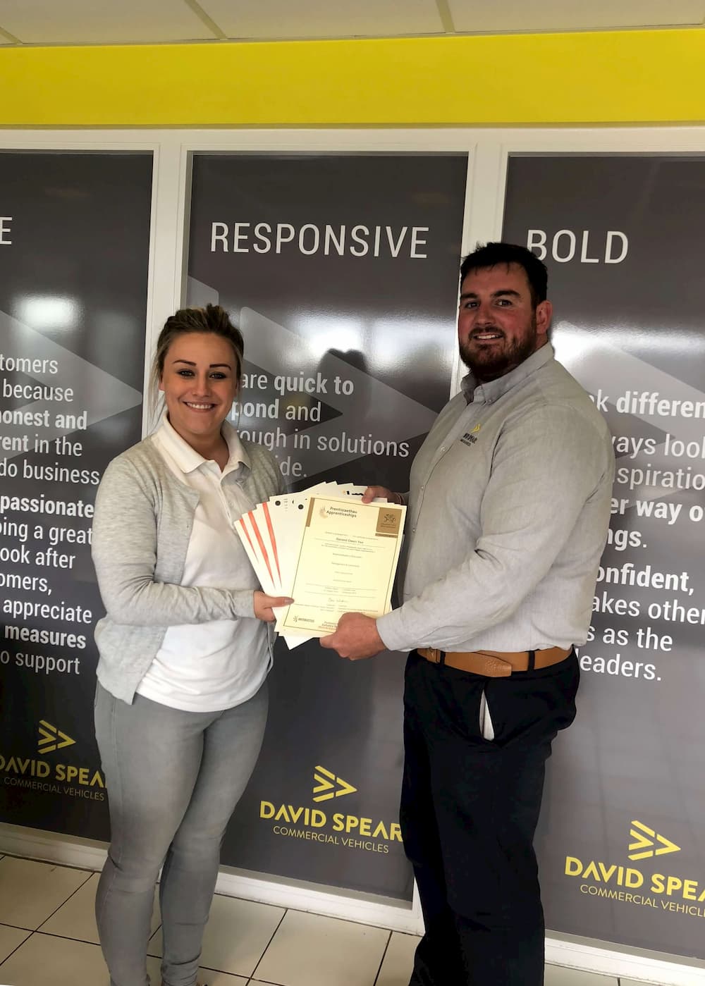 David Spear Commercial Vehicles celebrates employees’ achievements