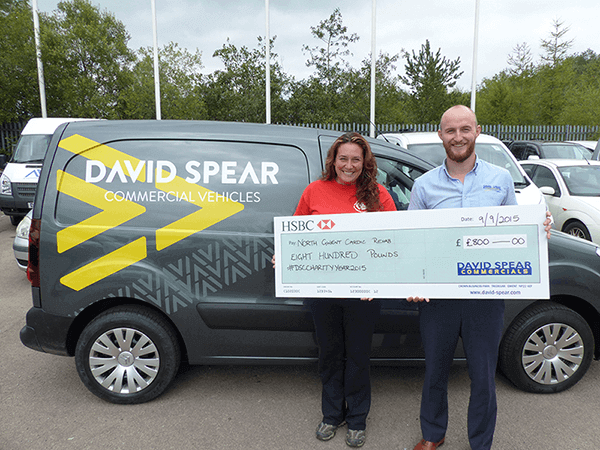 David Spear Commercial Vehicles raise almost £15,000 for local community in ‘Charity Year 2015’