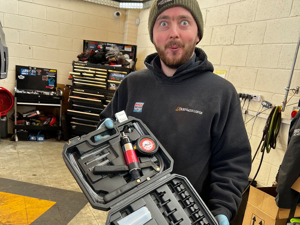 Mityvac tool.