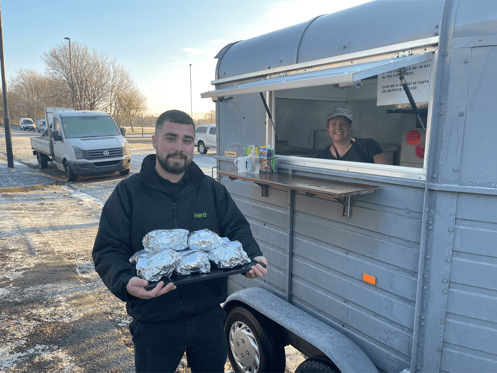 Bacon Sandwhiches for the Team!