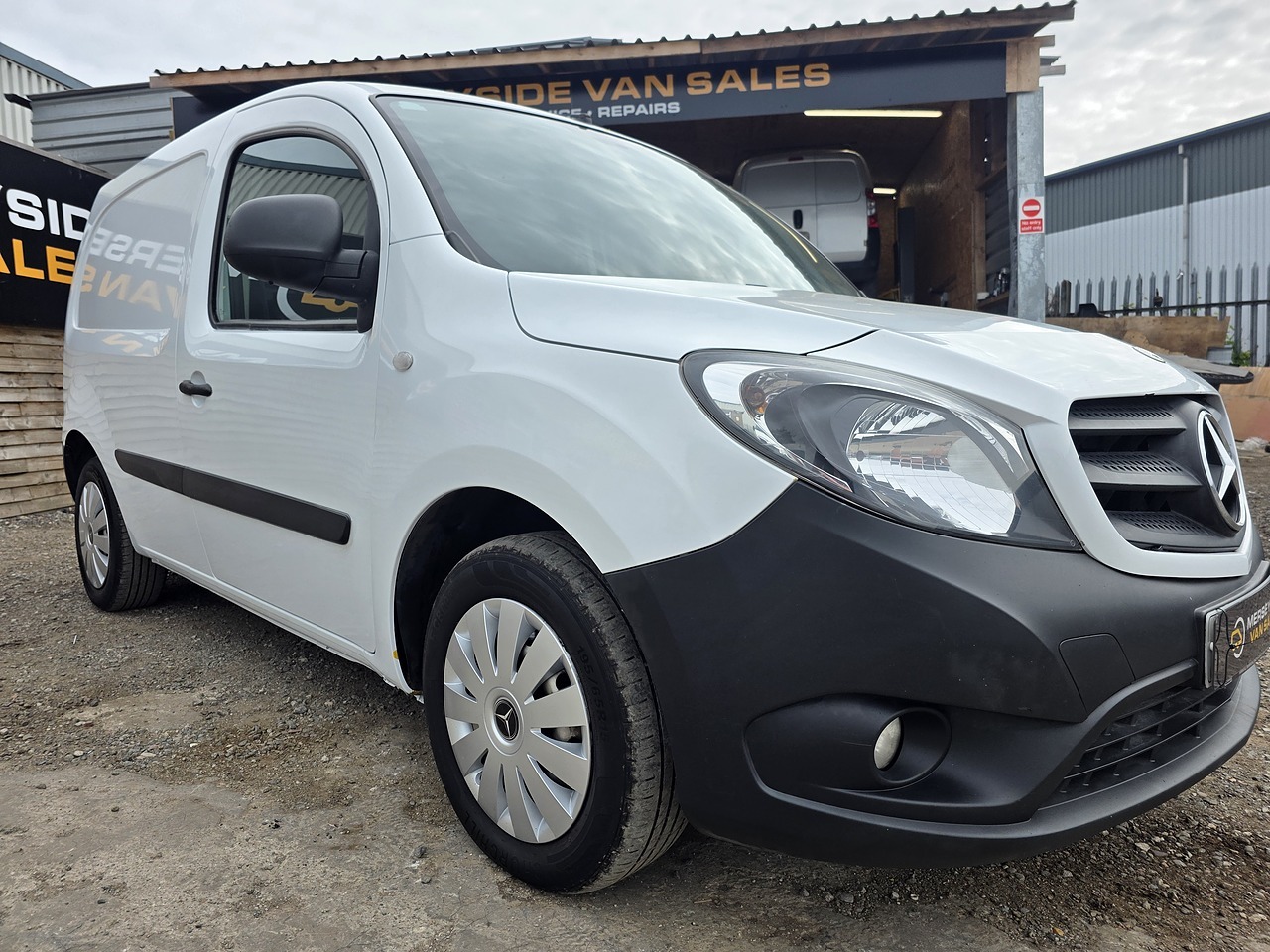 Mercedes-Benz Citan small panel van parked on our gravel forecourt