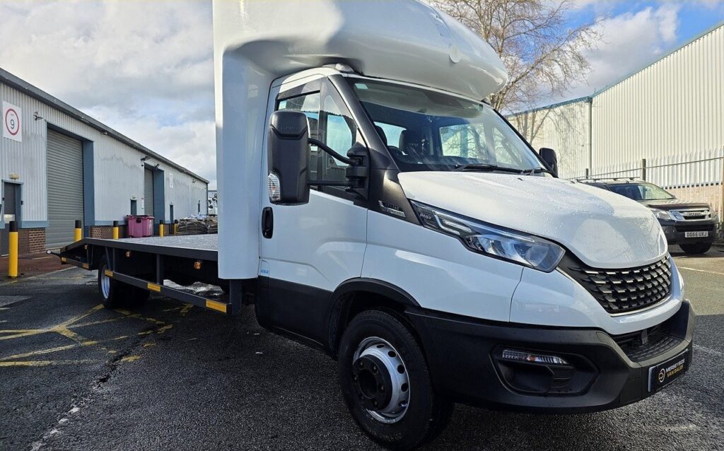 Our own Iveco Daily — from the side, as photographed for its listing on our forecourt in St Helens.