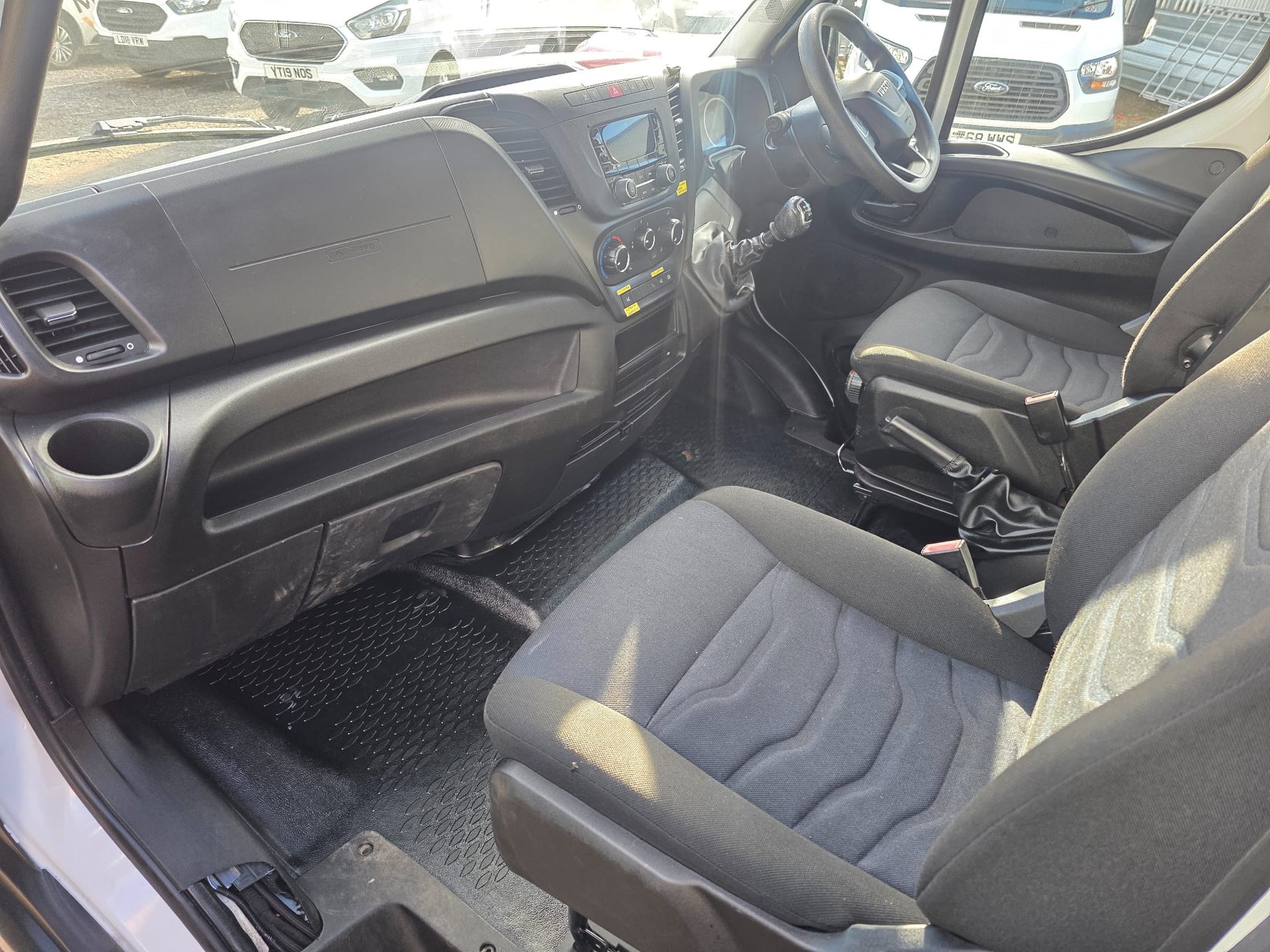 Our own Iveco Daily — the cab interior, as photographed for its listing on our forecourt in St Helens.