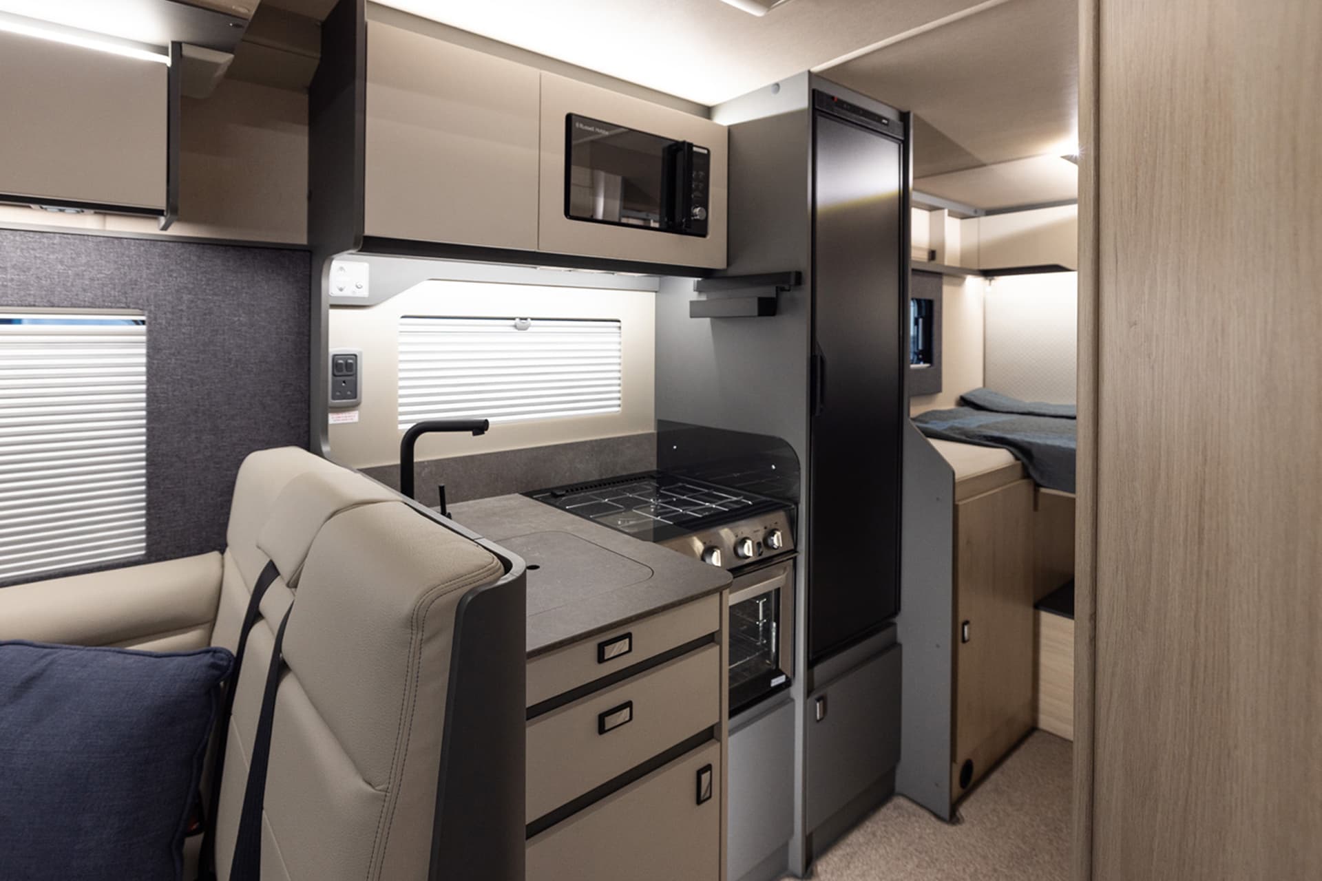 F Line 70 Main Interior 2 Shows Rear Single Beds Slightly (1) - Tottington Motor Company