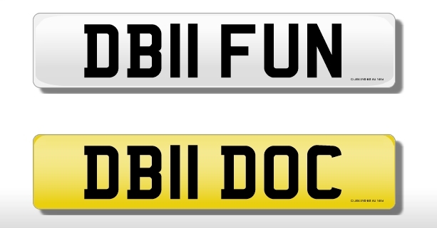Cherished DB11 number plates FOR SALE