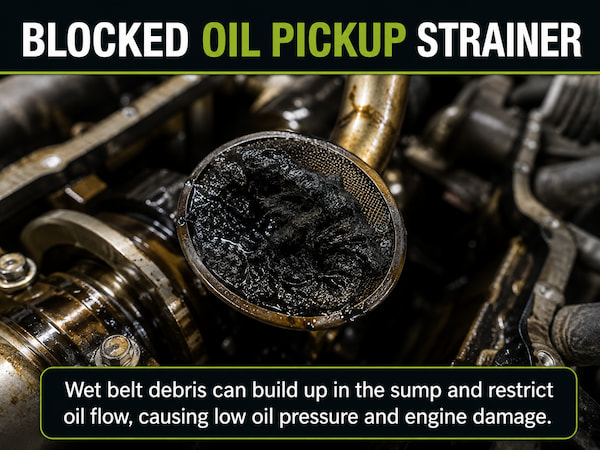Blocked oil Pickup