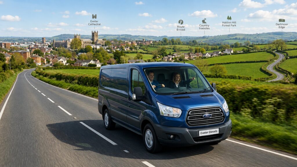 Best Routes For Test Driving Vans Around Exeter And Devon - Exeter Diesels