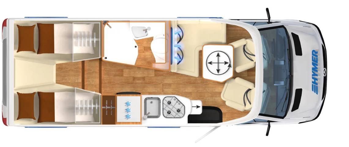 B Class Moderncomfort T 580 Layout