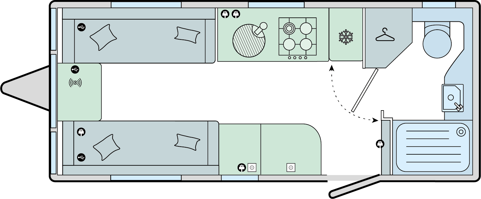 Unicorn Deluxe Seville Layout drawing