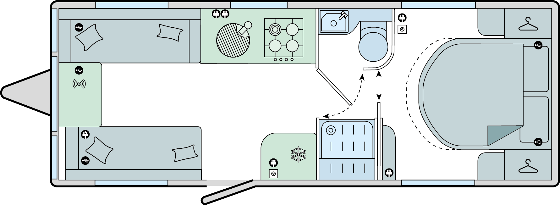 Unicorn Deluxe Cabrera Layout drawing