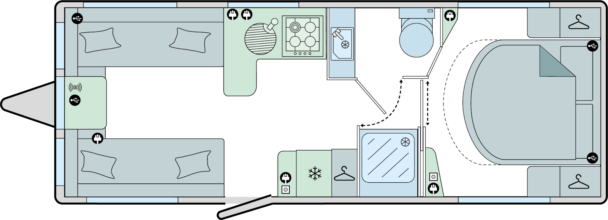 Pegasus Black Messina layout drawing
