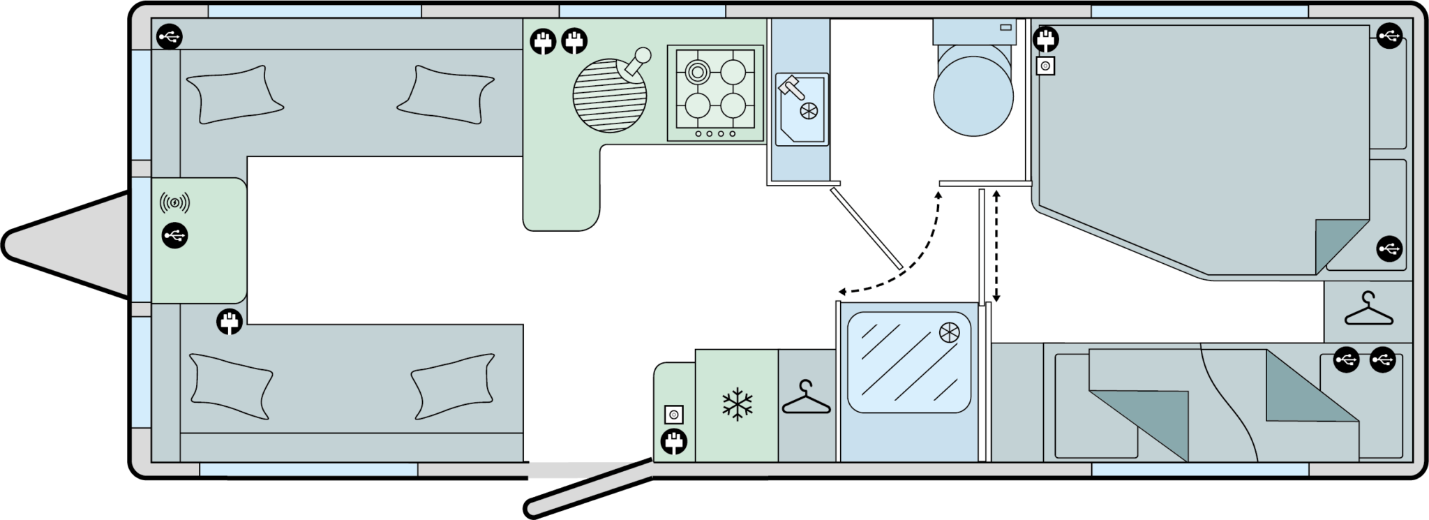 Pegasus Black Amalfi layout drawing