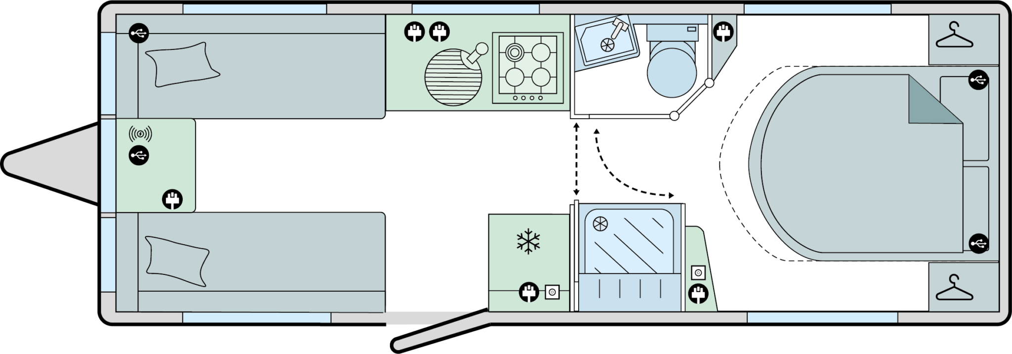 Phoenix Black 640 Layout drawing