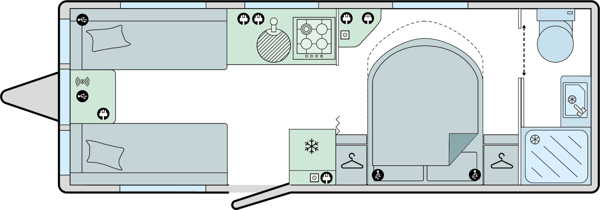 Phoenix Black 644 Layout drawing