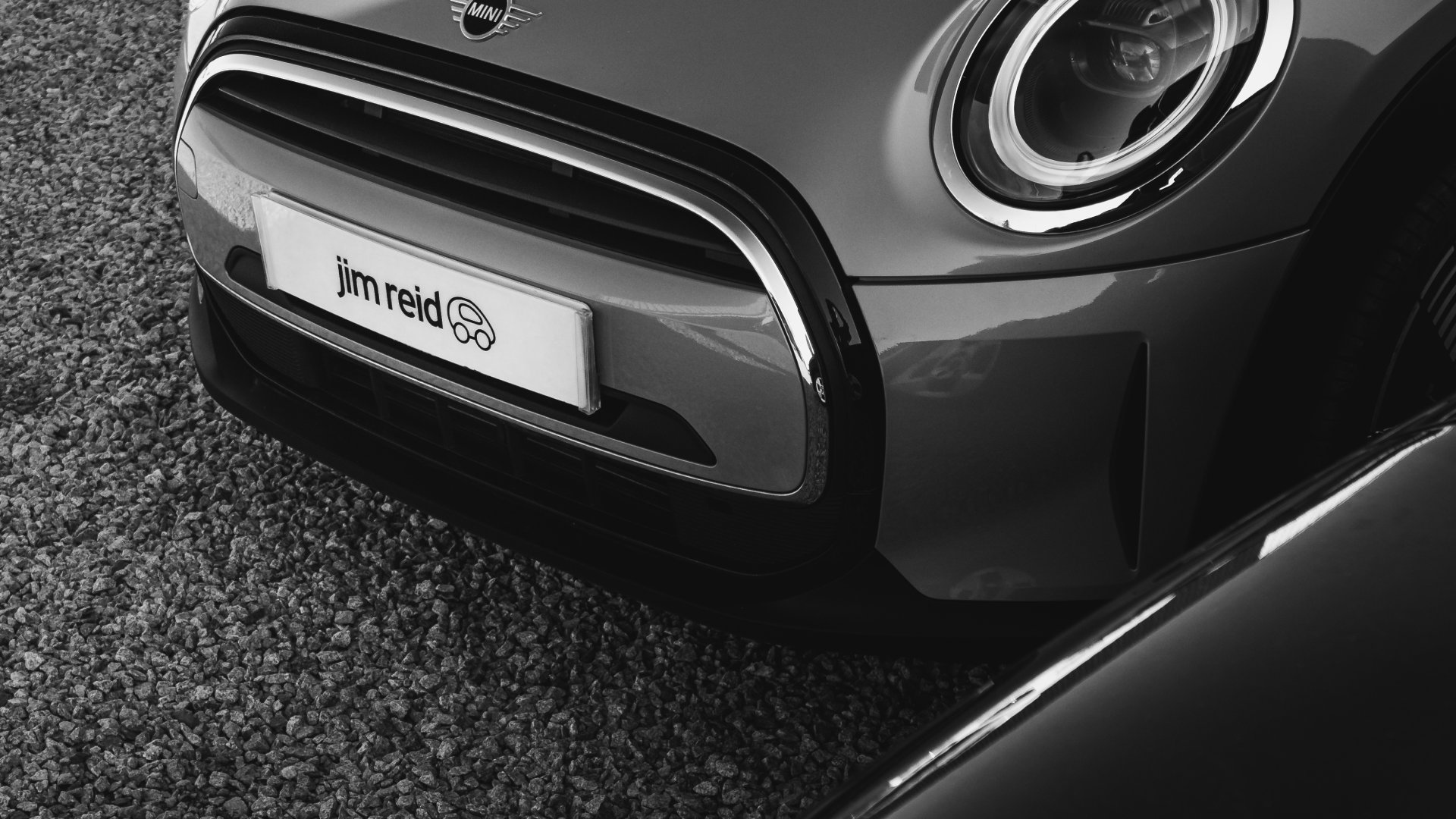 Cropped image of the front of a car